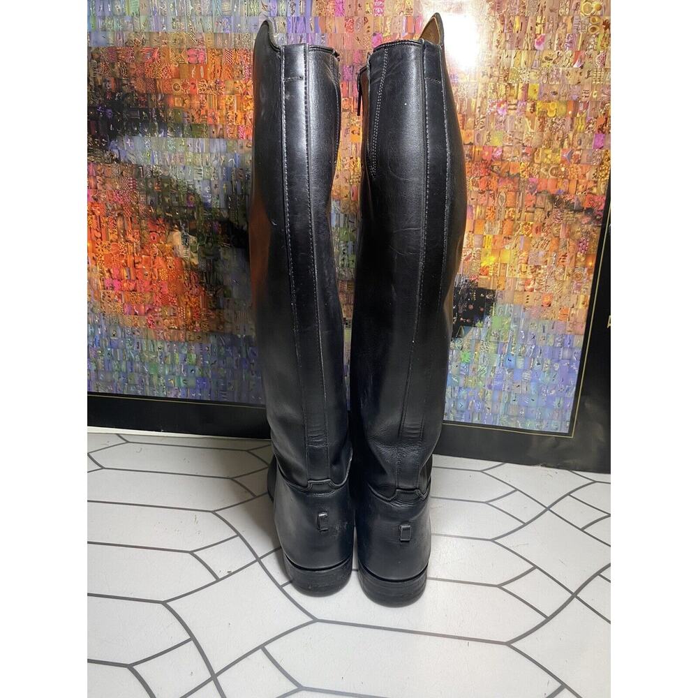 E. VOGEL DRESS RIDING BOOTS 7.5 BLACK LEATHER LINING - Picture 2 of 10